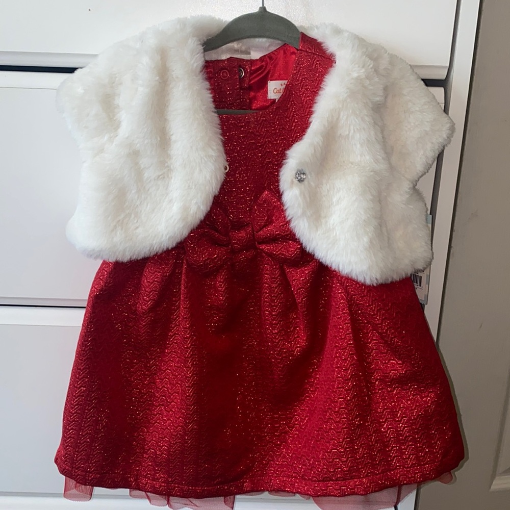 Beautiful cat and jack red dress